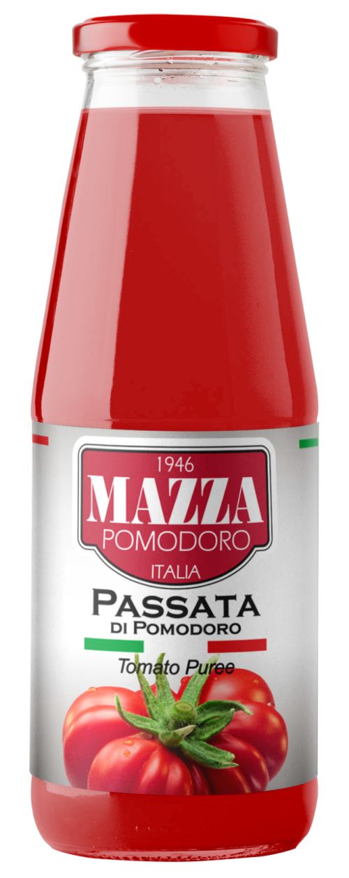 Paradajky drvene/paradajkové pyre ,passata di pomodoro,v skle,690g zn.Mazza