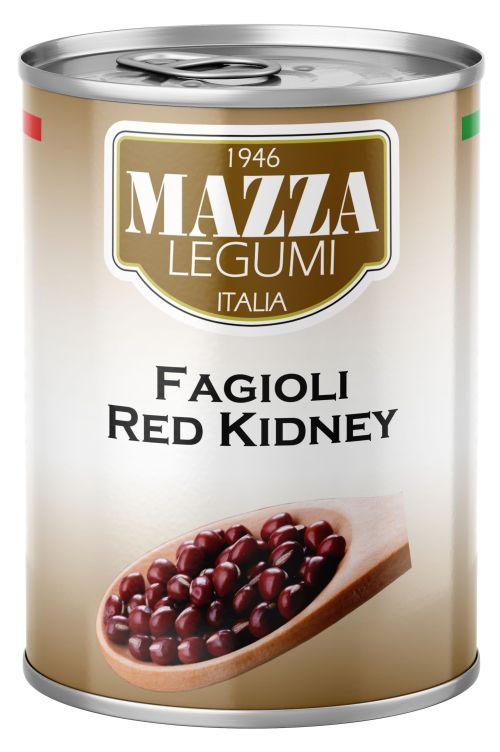 Fazuľa červená, red kidney beans , zn.Mazza v mierne slanom náleve 400g
