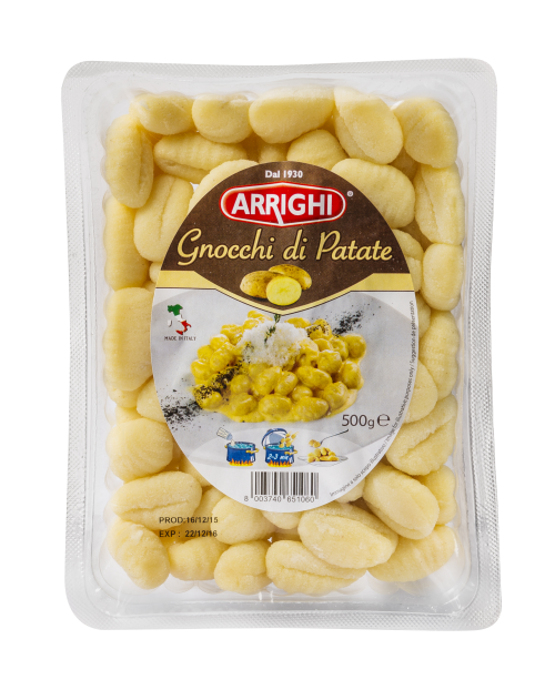 Gnocchi Arrighi  500g, zemiakovo-.pšeničné cestoviny- "knedličky" ,bez potreby chladenia
