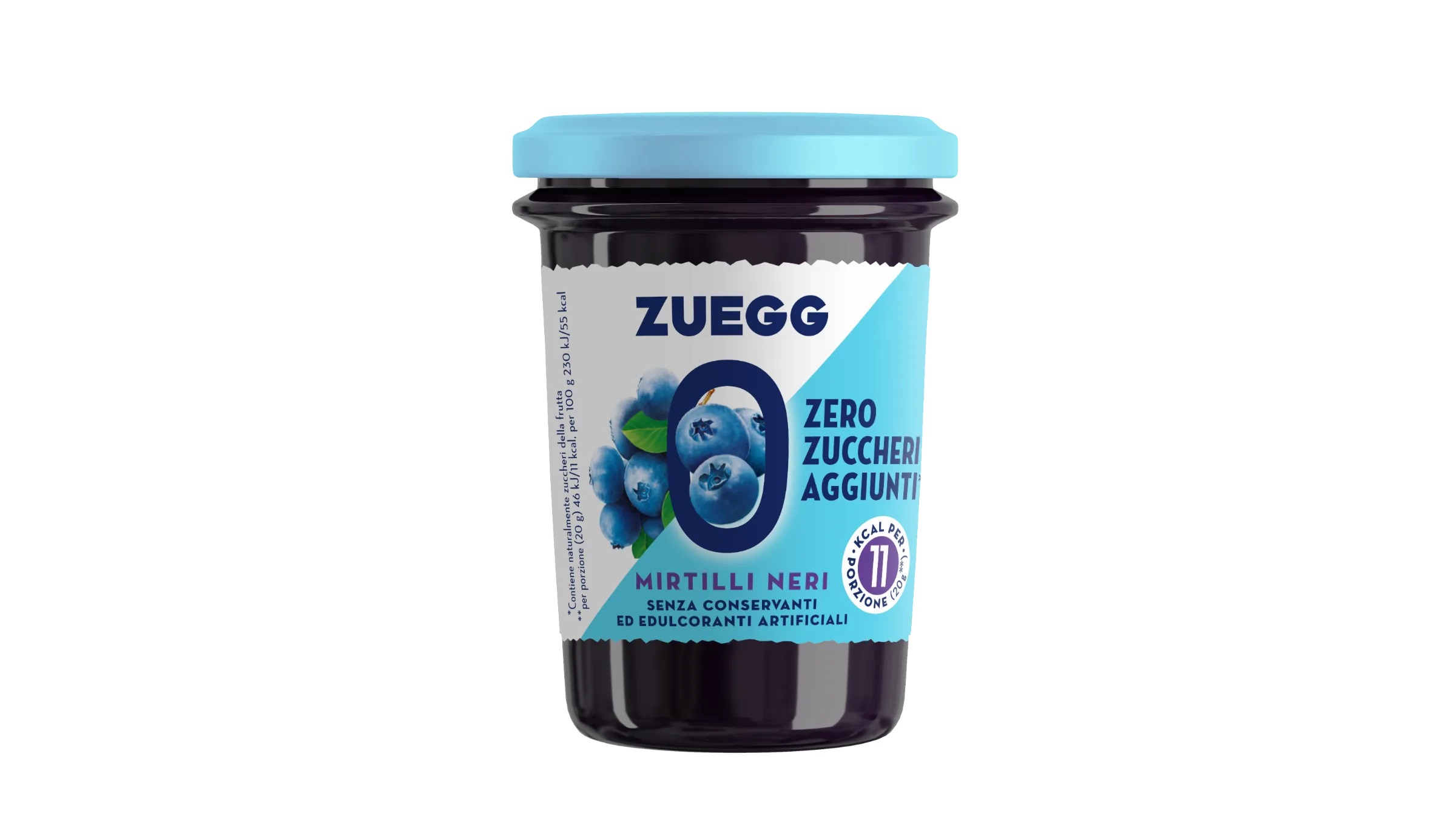 Čučoriedkový džem bez pridania cukru,so zníženým energetickým obsahom 220g v skle zn. ZUEGG