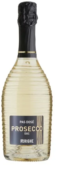 Zero dosage,Pas Dose- 0g zvyškový cukor ,šumive biele víno – PROSECCO D.O.C. ,20 RIGHI -Millesimato