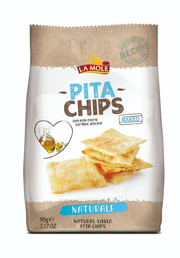 PITTA CHIPS CLASSIC /Naturale , cracker pečený v peci , z oblast Piemonte 90g v sačku v ochrannej atmosfere